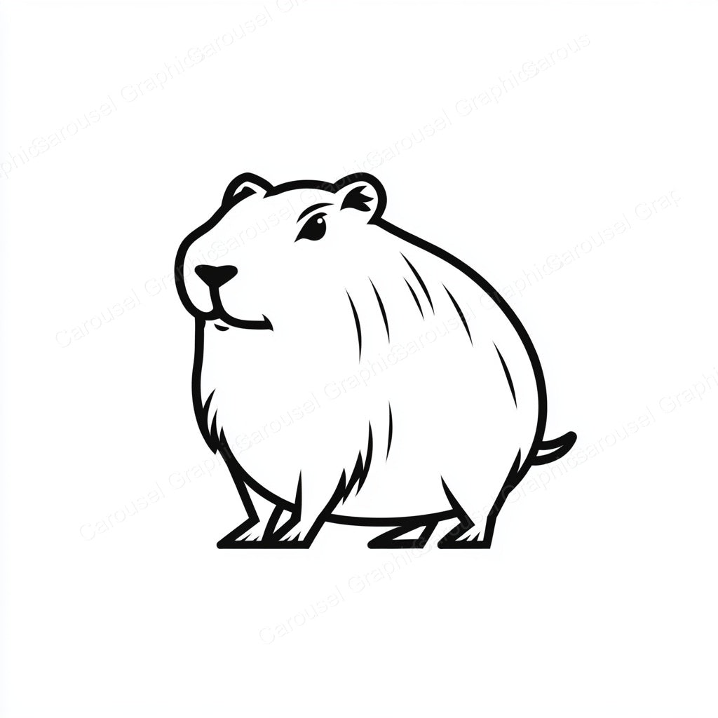Capybara Vector Graphic preview