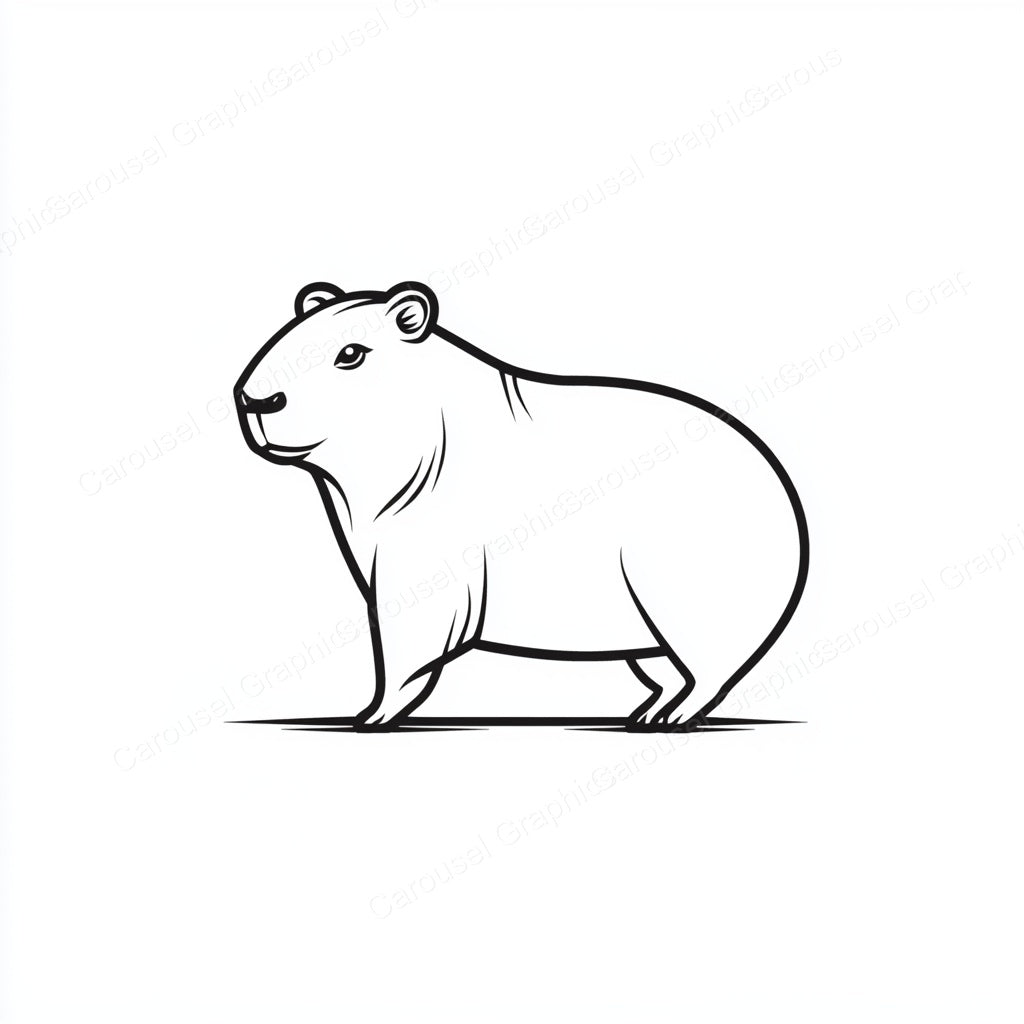 Capybara Vector Graphic preview