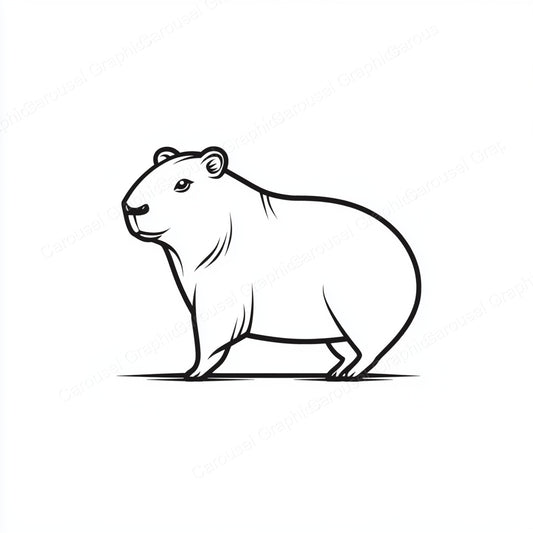 Capybara Vector Graphic preview
