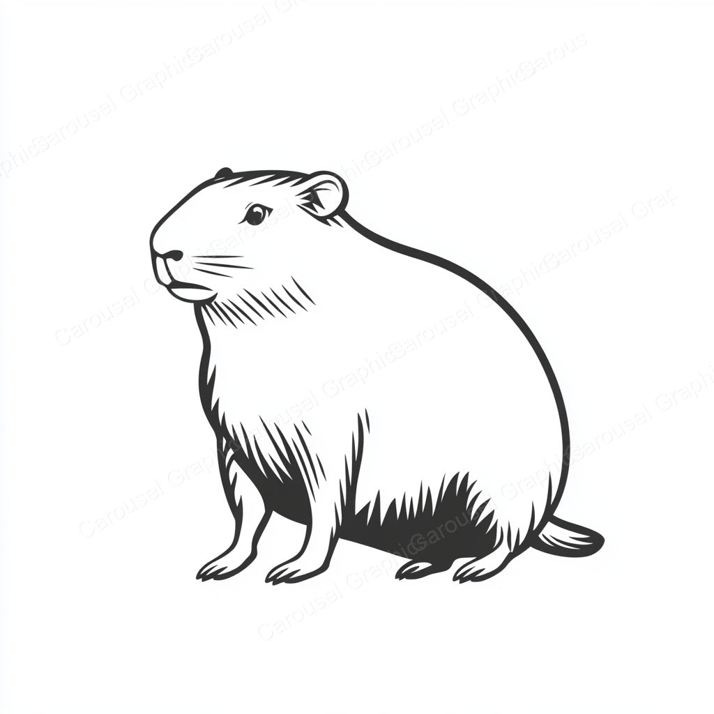 Capybara Vector Graphic preview