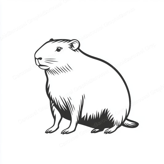 Capybara Vector Graphic preview
