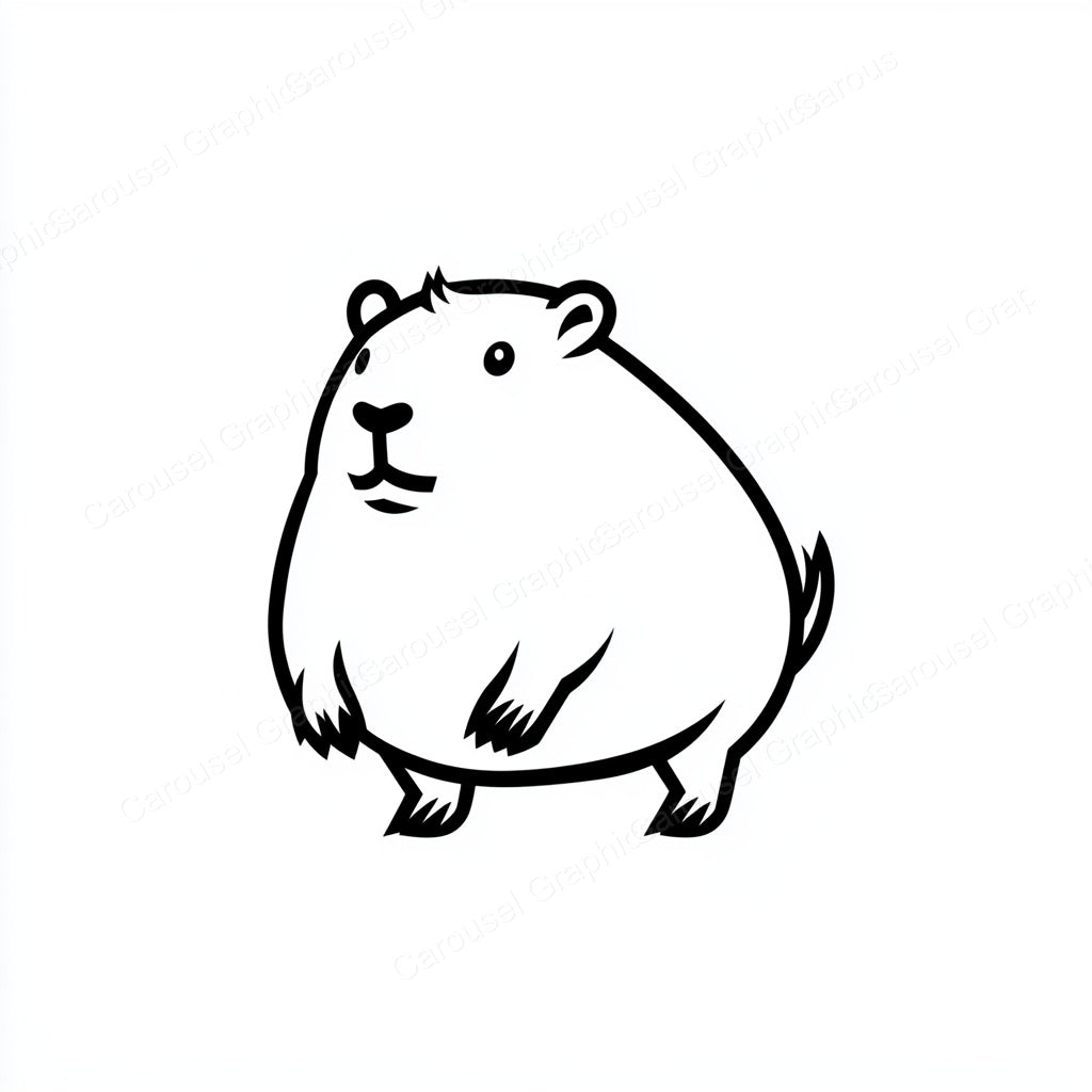 Capybara Vector Graphic preview