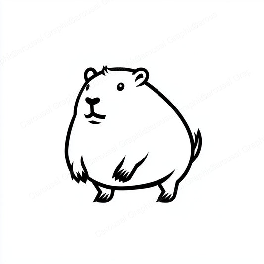 Capybara Vector Graphic preview