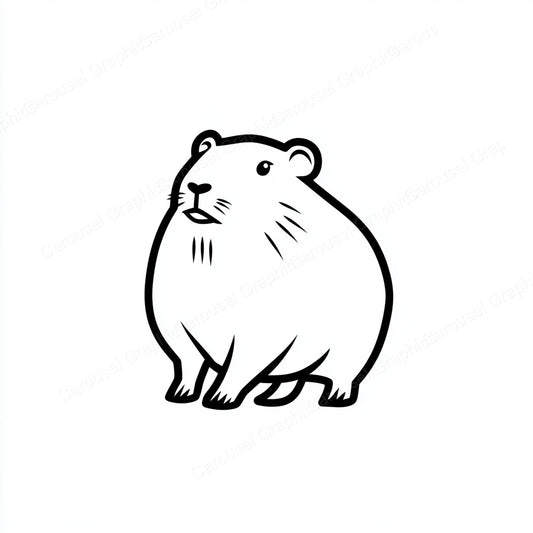Capybara Vector Graphic preview
