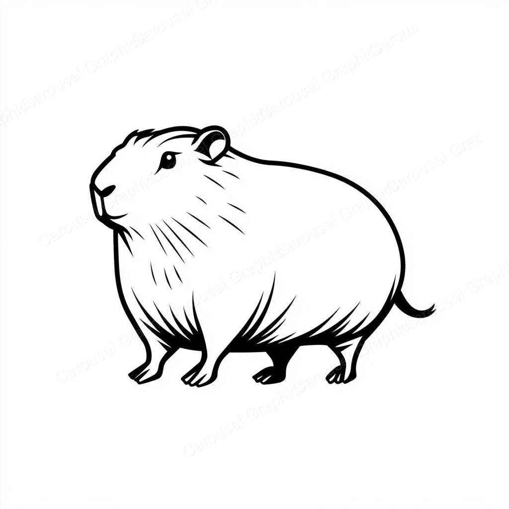 Capybara Vector Graphic preview