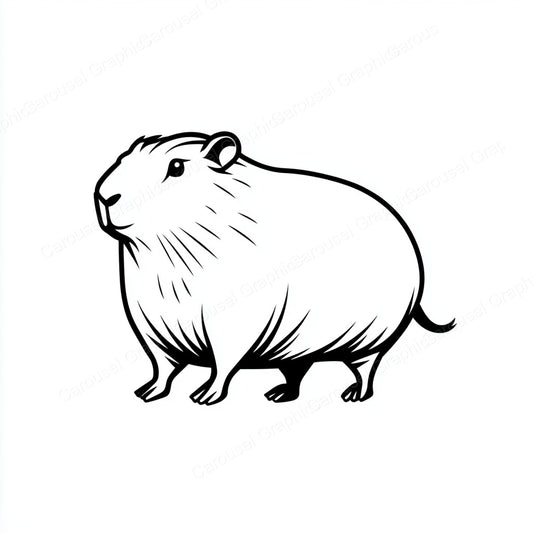 Capybara Vector Graphic preview