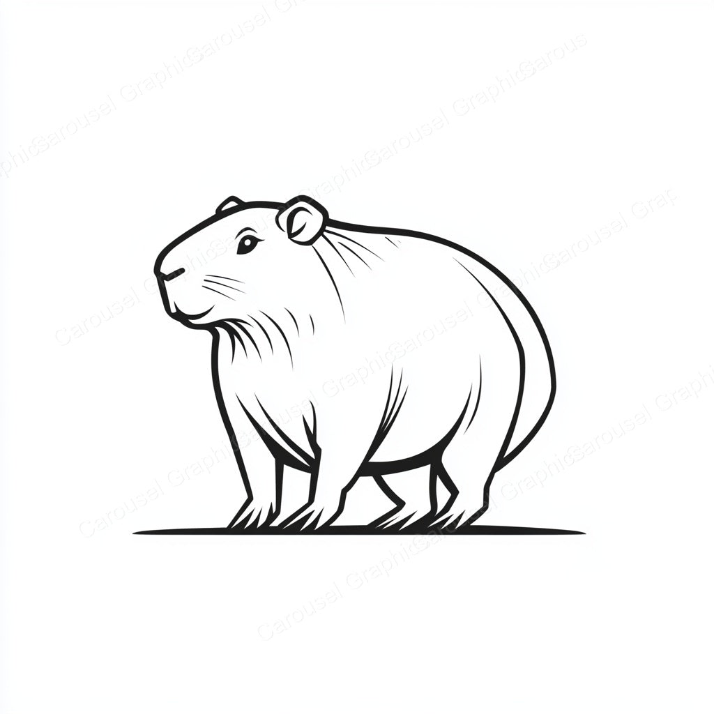 Capybara Vector Graphic preview