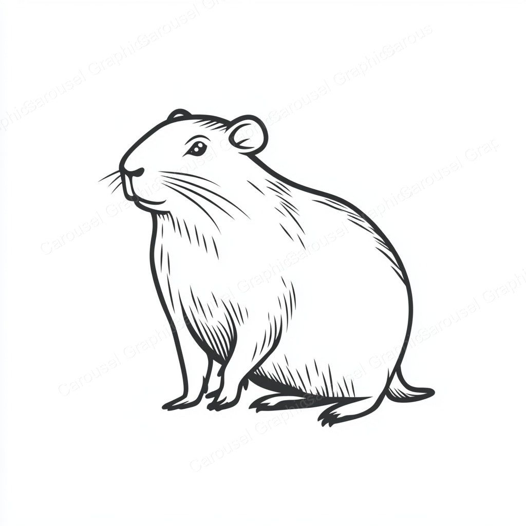 Capybara Vector Graphic preview
