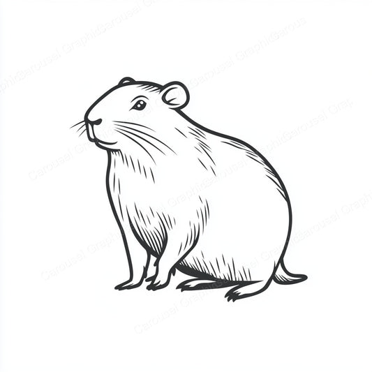 Capybara Vector Graphic preview