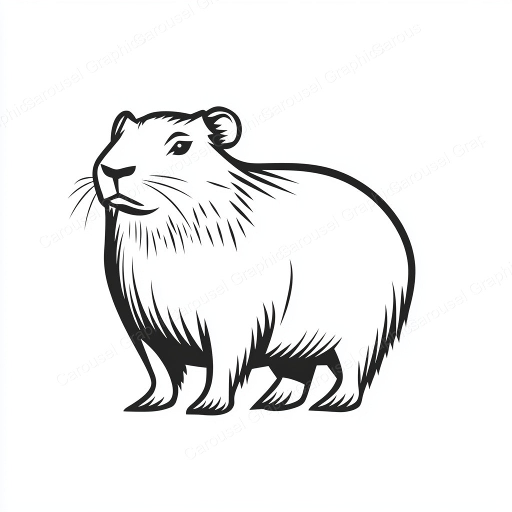 Capybara Vector Graphic preview