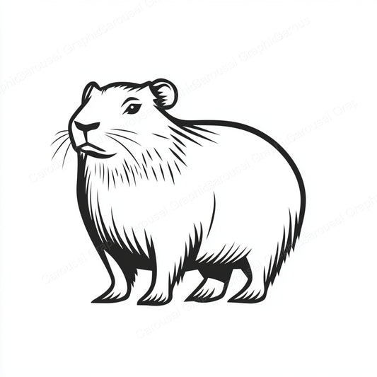 Capybara Vector Graphic preview