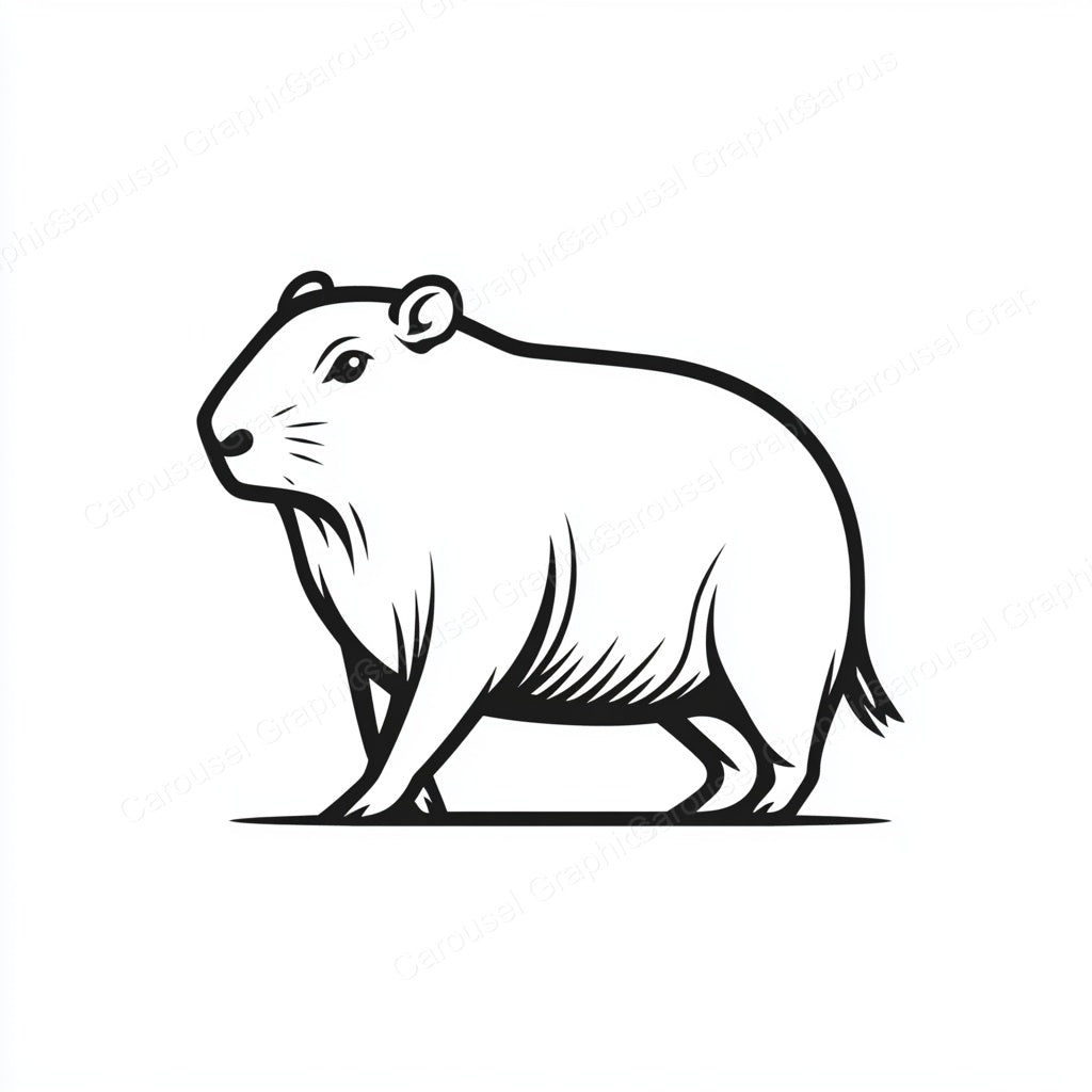 Capybara Vector Graphic preview