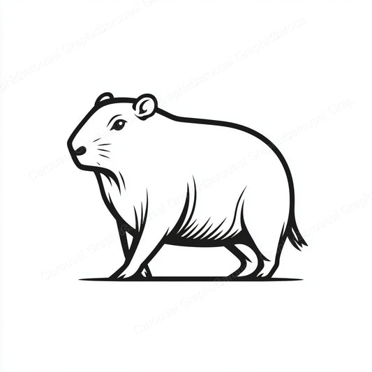 Capybara Vector Graphic preview