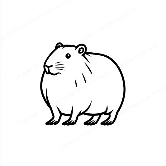 Capybara Vector Graphic preview