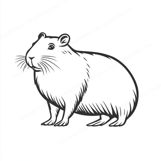 Capybara Vector Graphic preview