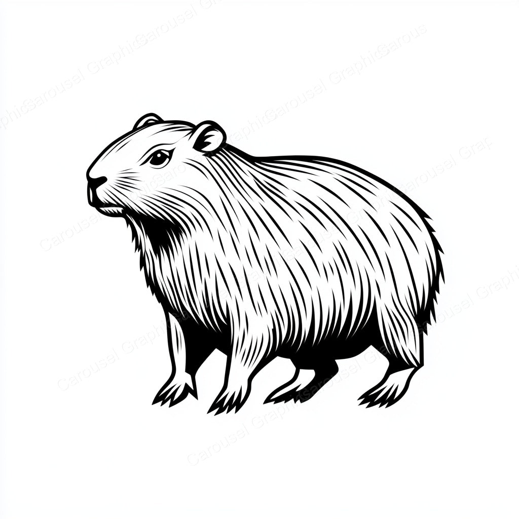 Capybara Vector Graphic preview