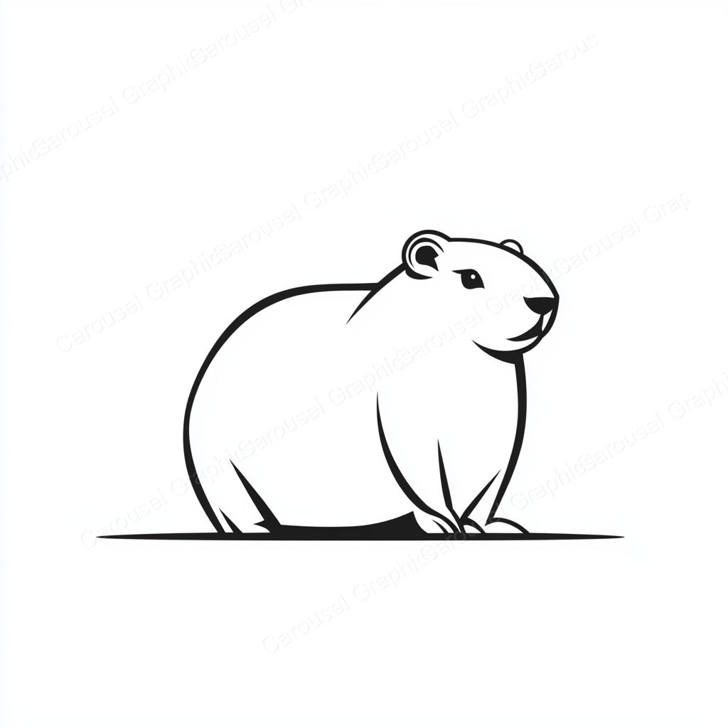 Capybara Vector Graphic preview