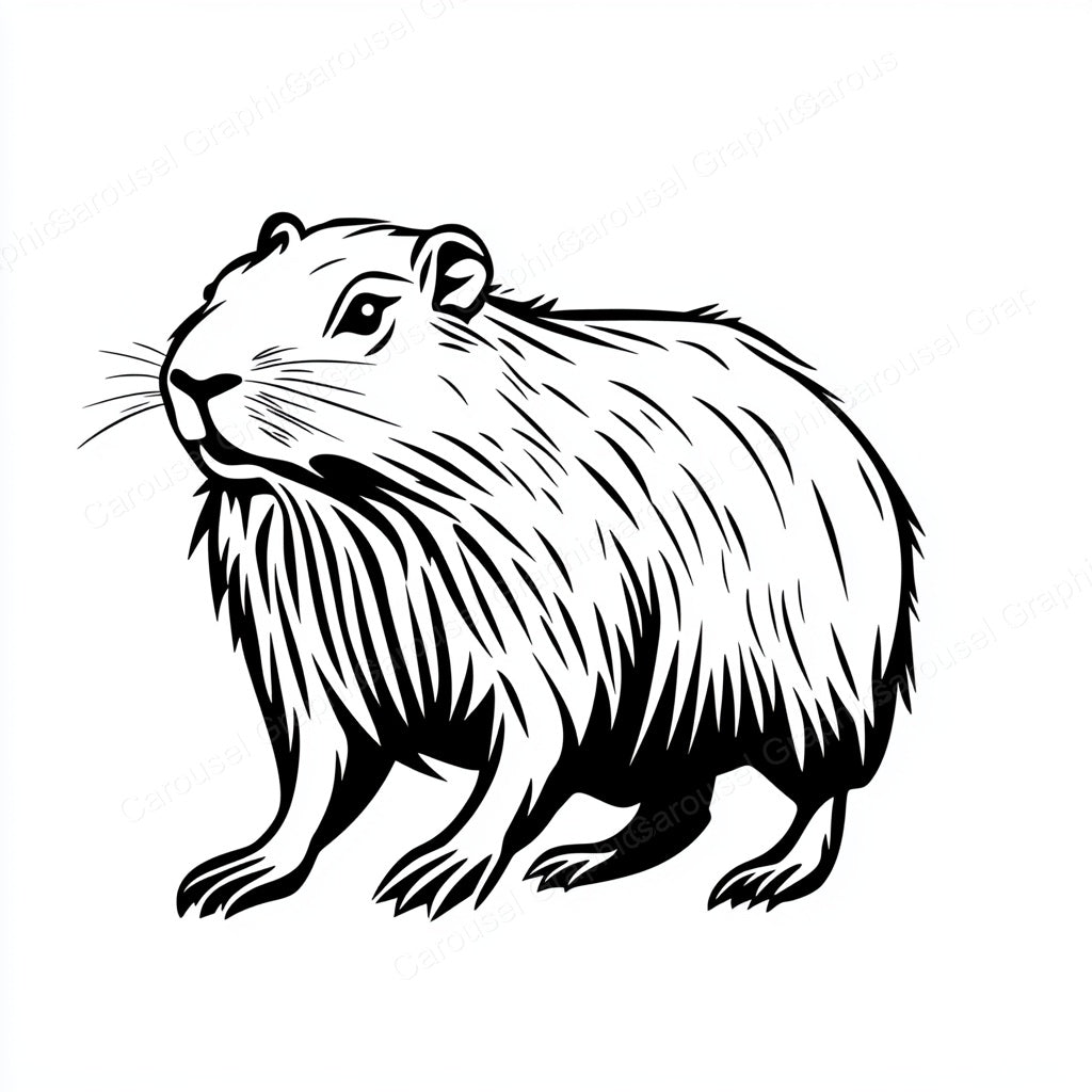 Capybara Vector Graphic preview