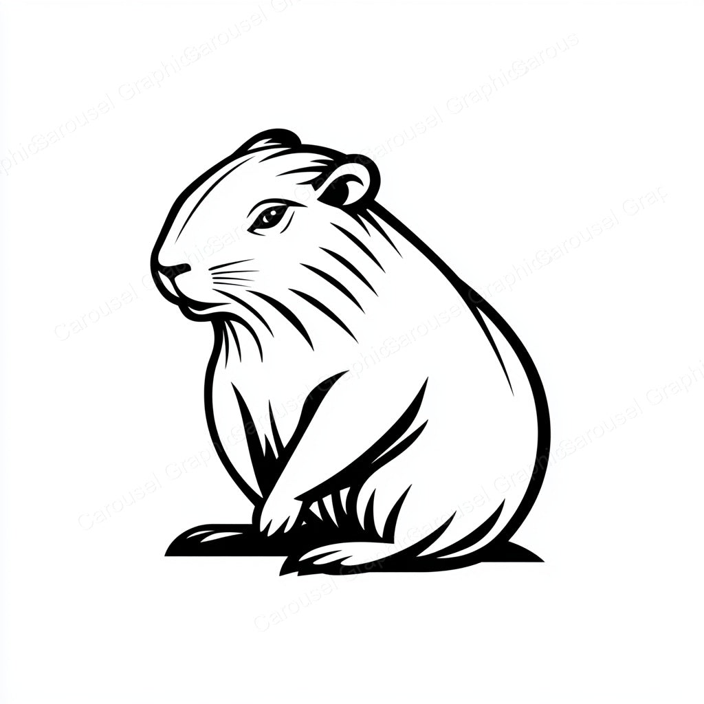 Capybara Vector Graphic preview