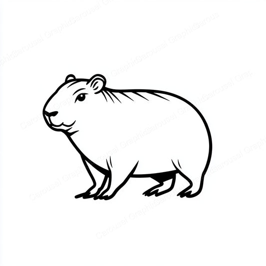 Capybara Vector Graphic preview