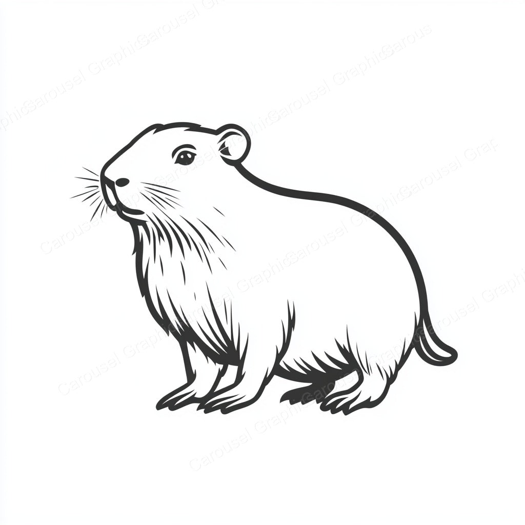 Capybara Vector Graphic preview
