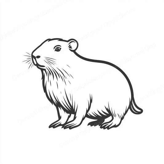 Capybara Vector Graphic preview