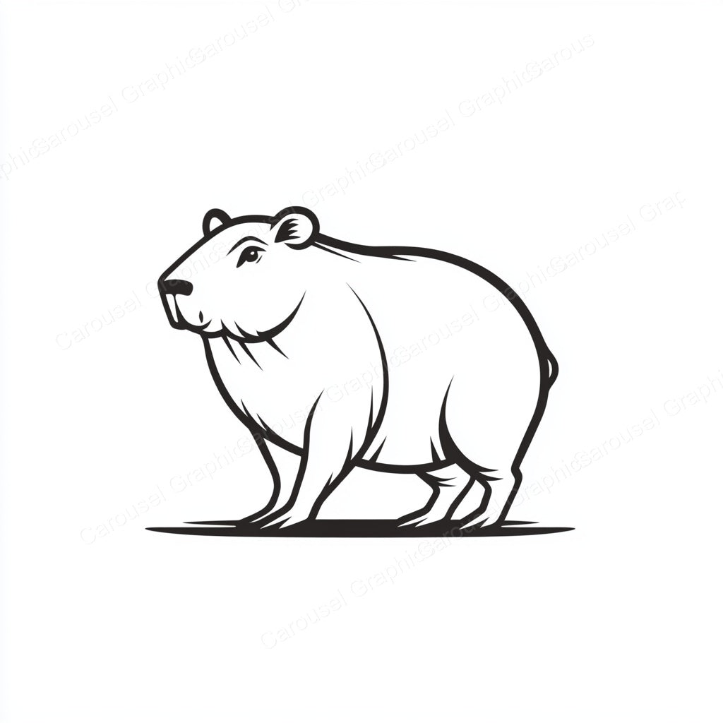Capybara Vector Graphic preview