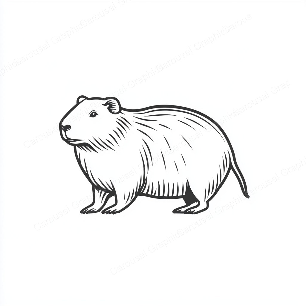 Capybara Vector Graphic preview