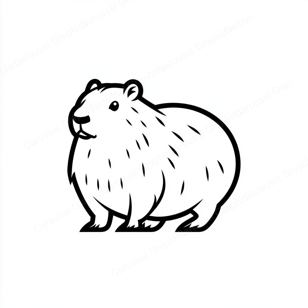 Capybara Vector Graphic preview