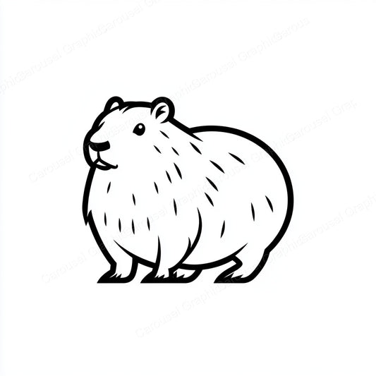 Capybara Vector Graphic preview