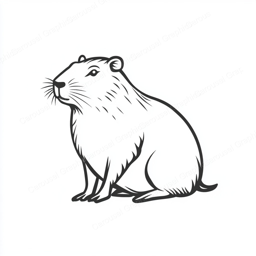 Capybara Vector Graphic preview