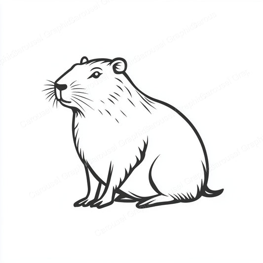 Capybara Vector Graphic preview