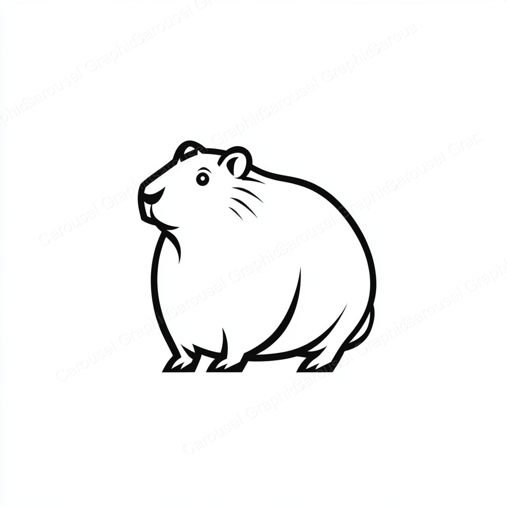 Capybara Vector Graphic preview