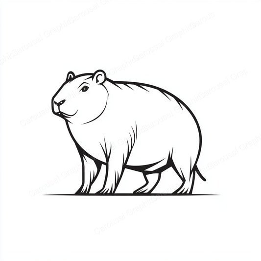 Capybara Vector Graphic preview