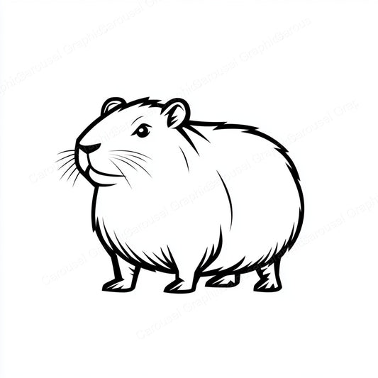 Capybara Vector Graphic preview