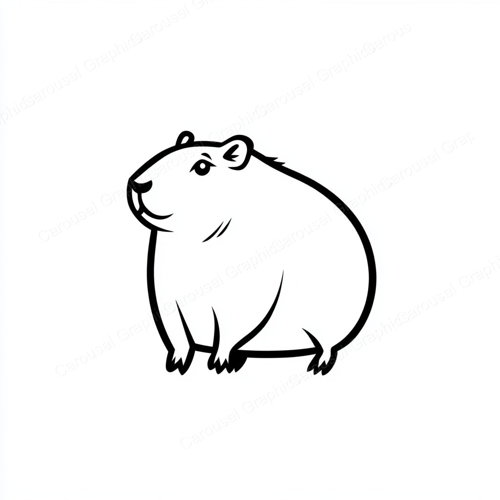 Capybara Vector Graphic preview