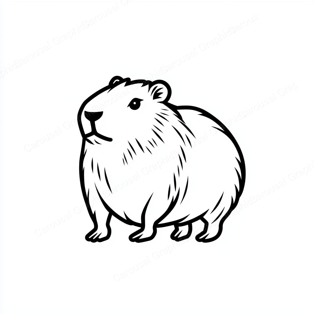 Capybara Vector Graphic preview