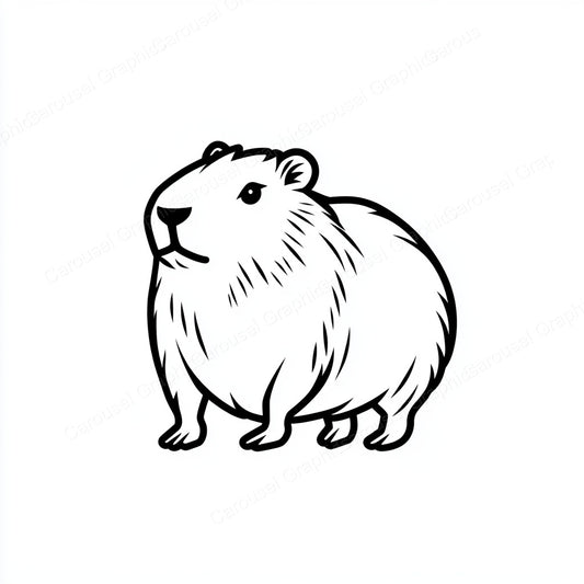 Capybara Vector Graphic preview