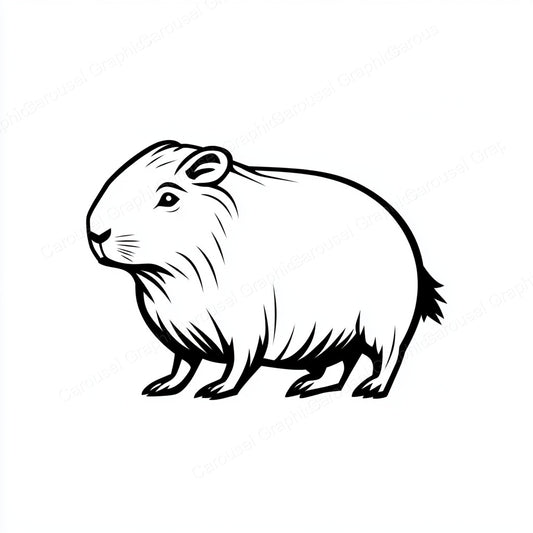 Capybara Vector Graphic preview