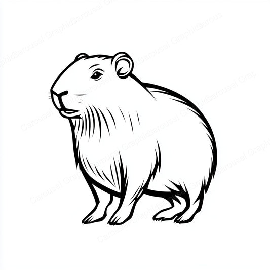 Capybara Vector Graphic preview