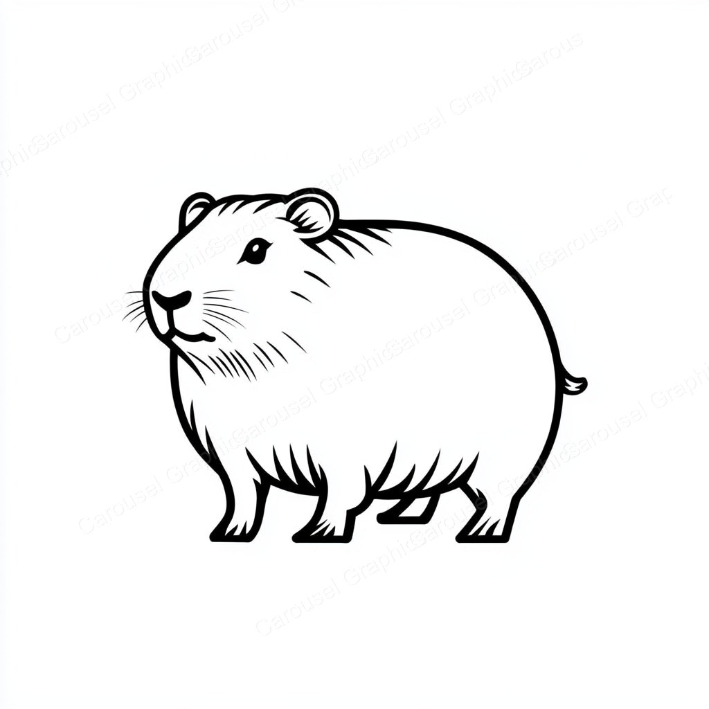 Capybara Vector Graphic preview