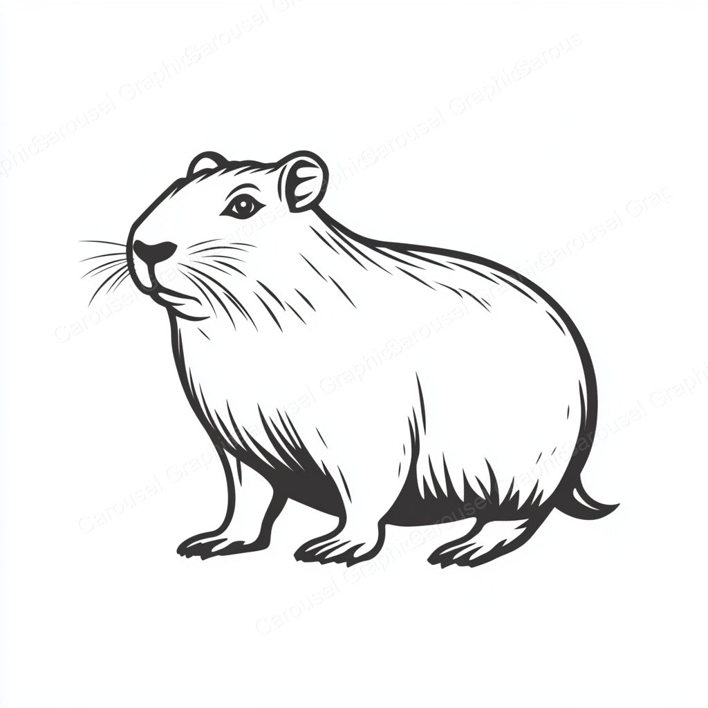 Capybara Vector Graphic preview