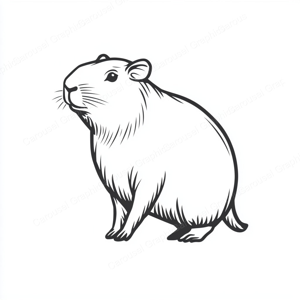 Capybara Vector Graphic preview