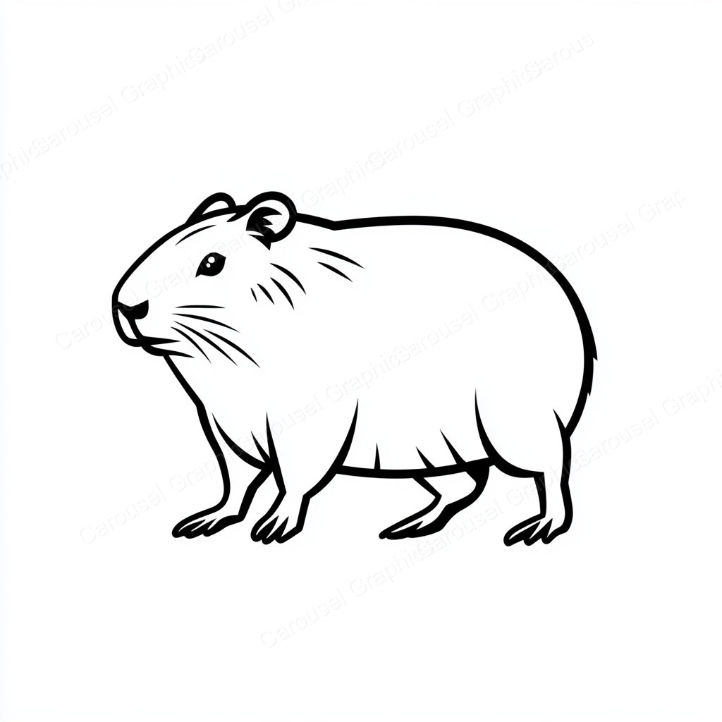 Capybara Vector Graphic preview