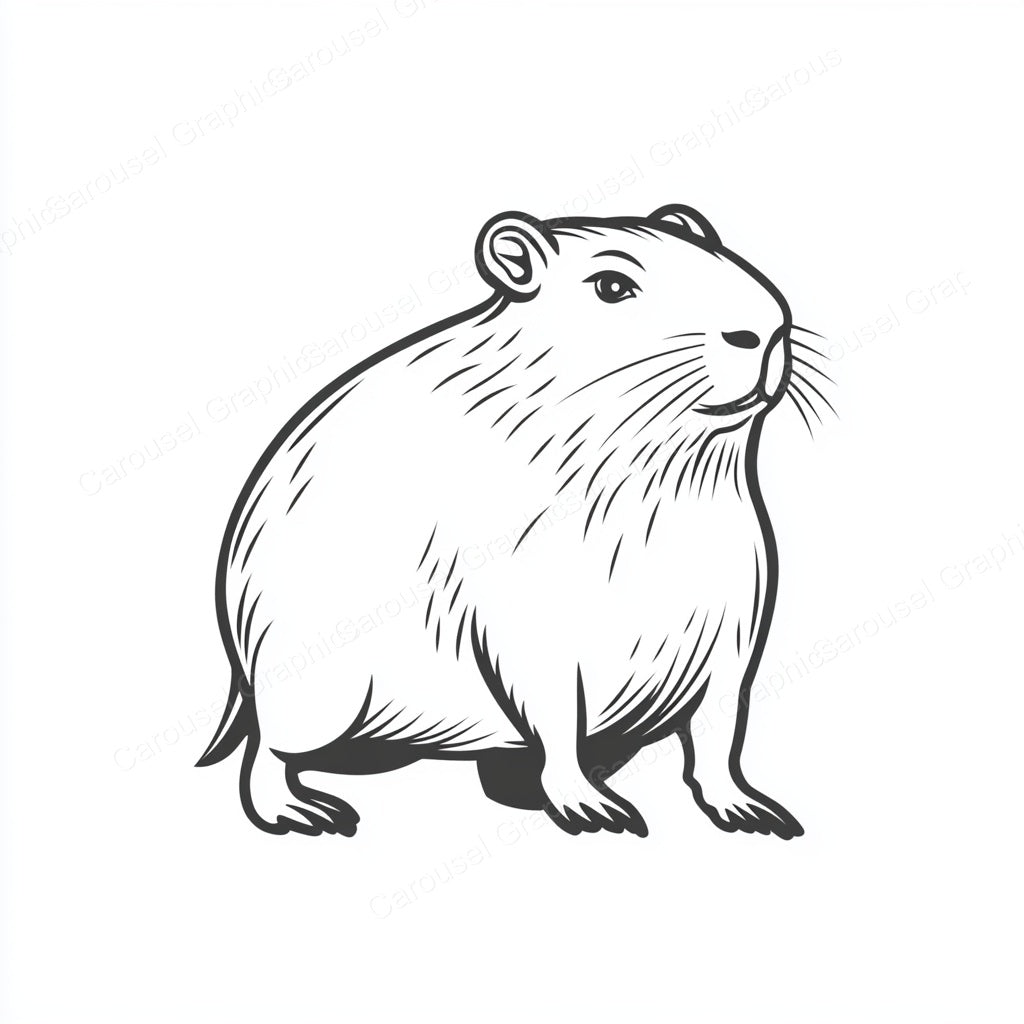 Capybara Vector Graphic preview