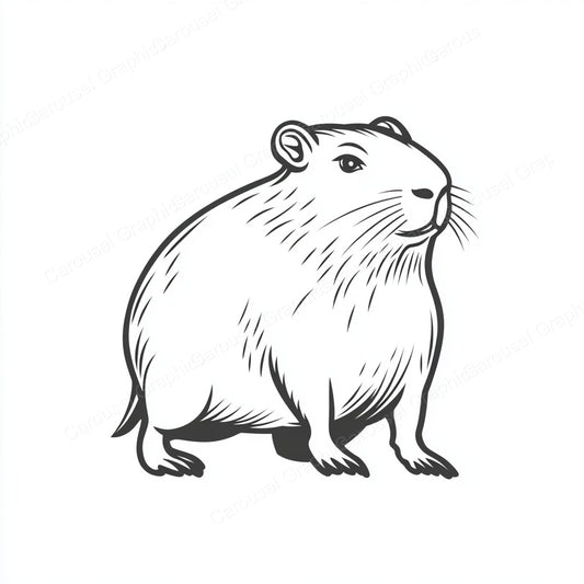 Capybara Vector Graphic preview