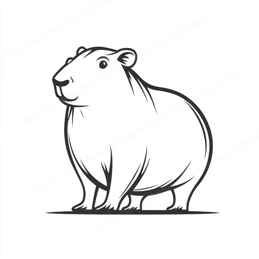 Capybara Vector Graphic preview