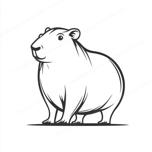 Capybara Vector Graphic preview