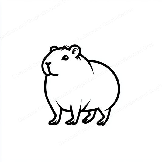 Capybara Vector Graphic preview