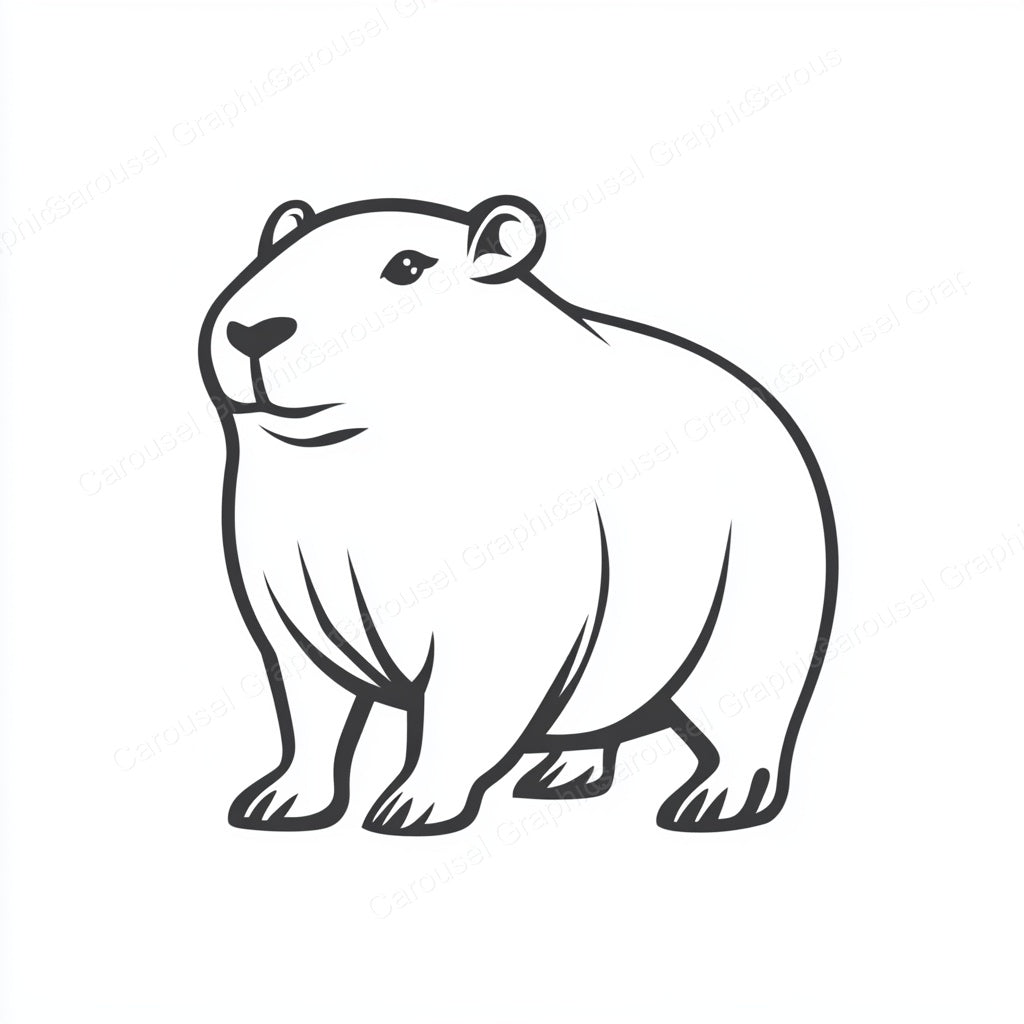 Capybara Vector Graphic preview